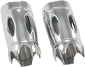 Eddie Trotta Designs TC-998 Fork Slider Cover - Cross-Cut Chrome - sxspowersports