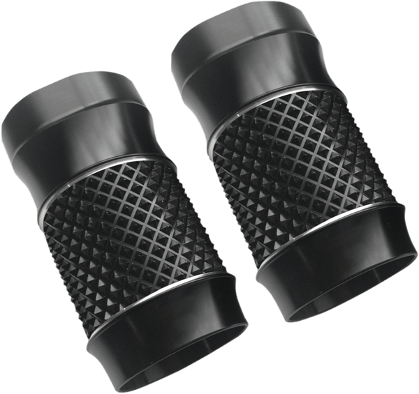 Eddie Trotta Designs TC-998 Fork Slider Cover - Cross-Cut Chrome - sxspowersports