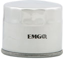Emgo 10-07800 Oil Filter - Spin On - Chrome - sxspowersports