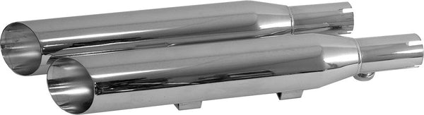 Emgo 80-75114 Slip-On Muffler - Slash - Chrome - sxspowersports