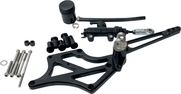 Erickson SM-M8FLMIDWOPBK Mid Controls - Black - sxspowersports
