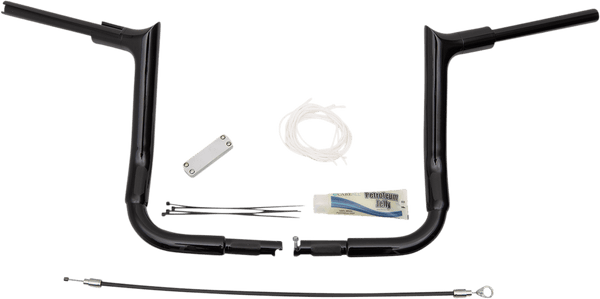 Fat Baggers, Inc. 809112-B 1-1/2in. EZ Install Pointed Top Handlebar Kit - Black - sxspowersports