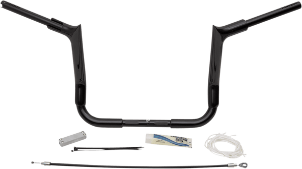 Fat Baggers, Inc. 809112-B 1-1/2in. EZ Install Pointed Top Handlebar Kit - Black - sxspowersports