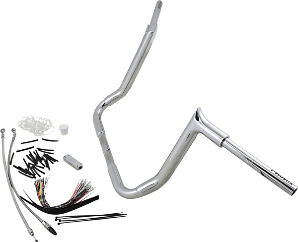 Fat Baggers, Inc. 809114 1-1/2in. EZ Install Pointed Top Handlebar Kit - Chrome - sxspowersports