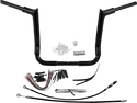 Fat Baggers, Inc. 809114-B 1-1/2in. EZ Install Pointed Top Handlebar Kit - Black - sxspowersports