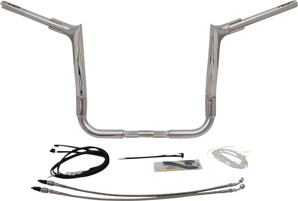 Fat Baggers, Inc. 809214 1-1/2in. EZ Install Pointed Top Handlebar Kit - Chrome - sxspowersports