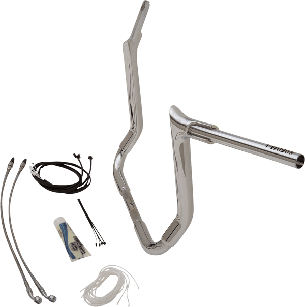 Fat Baggers, Inc. 809214 1-1/2in. EZ Install Pointed Top Handlebar Kit - Chrome - sxspowersports