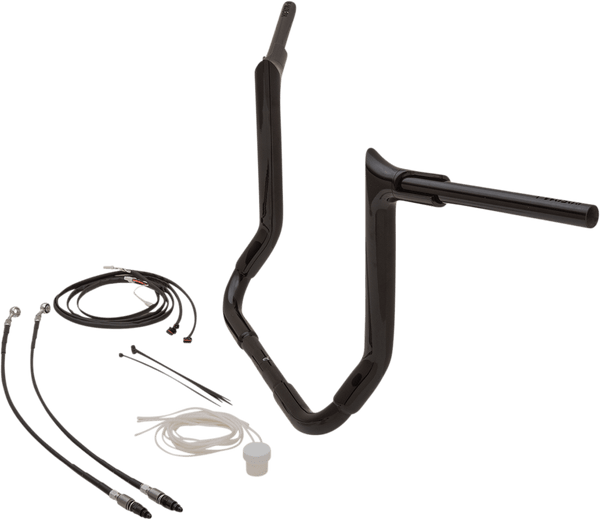 Fat Baggers, Inc. 809214-B 1-1/2in. EZ Install Pointed Top Handlebar Kit - Black - sxspowersports