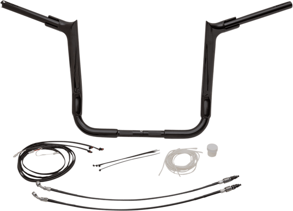 Fat Baggers, Inc. 809214-B 1-1/2in. EZ Install Pointed Top Handlebar Kit - Black - sxspowersports