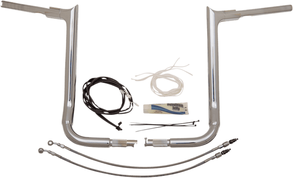 Fat Baggers, Inc. 809216 1-1/2in. EZ Install Pointed Top Handlebar Kit - Chrome - sxspowersports
