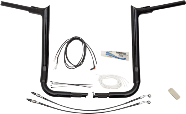 Fat Baggers, Inc. 809216-B 1-1/2in. EZ Install Pointed Top Handlebar Kit - Black - sxspowersports