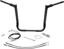 Fat Baggers, Inc. 809216-B 1-1/2in. EZ Install Pointed Top Handlebar Kit - Black - sxspowersports