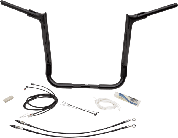 Fat Baggers, Inc. 809216-B 1-1/2in. EZ Install Pointed Top Handlebar Kit - Black - sxspowersports