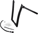 Fat Baggers, Inc. 809316-B 1-1/2in. EZ Install Pointed Top Handlebar Kit - Black - sxspowersports
