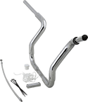 Fat Baggers, Inc. 809412 1-1/2in. EZ Install Pointed Top Handlebar Kit - Chrome - sxspowersports