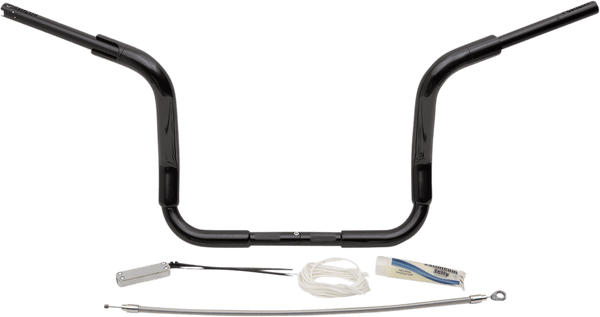 Fat Baggers, Inc. 809412-B 1-1/2in. EZ Install Pointed Top Handlebar Kit - Black - sxspowersports