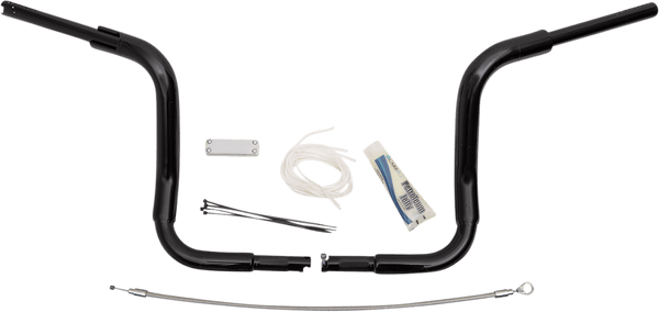 Fat Baggers, Inc. 809412-B 1-1/2in. EZ Install Pointed Top Handlebar Kit - Black - sxspowersports