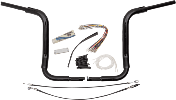 Fat Baggers, Inc. 809414-B 1-1/2in. EZ Install Pointed Top Handlebar Kit - Black - sxspowersports