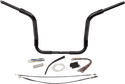 Fat Baggers, Inc. 809414-B 1-1/2in. EZ Install Pointed Top Handlebar Kit - Black - sxspowersports