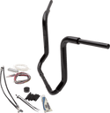 Fat Baggers, Inc. 809416-B 1-1/2in. EZ Install Pointed Top Handlebar Kit - Black - sxspowersports