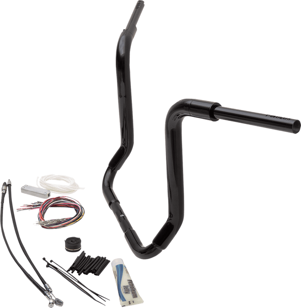 Fat Baggers, Inc. 809416-B 1-1/2in. EZ Install Pointed Top Handlebar Kit - Black - sxspowersports