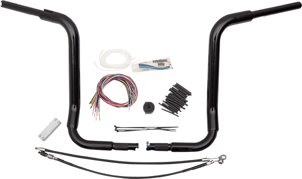 Fat Baggers, Inc. 809416-B 1-1/2in. EZ Install Pointed Top Handlebar Kit - Black - sxspowersports