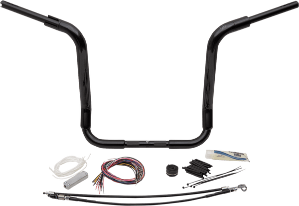 Fat Baggers, Inc. 809416-B 1-1/2in. EZ Install Pointed Top Handlebar Kit - Black - sxspowersports