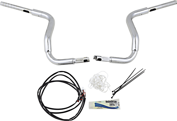 Fat Baggers, Inc. 809512 1-1/2in. EZ Install Pointed Top Handlebar Kit - Chrome - sxspowersports