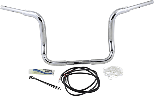 Fat Baggers, Inc. 809512 1-1/2in. EZ Install Pointed Top Handlebar Kit - Chrome - sxspowersports