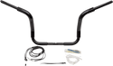 Fat Baggers, Inc. 809512-B 1-1/2in. EZ Install Pointed Top Handlebar Kit - Black - sxspowersports