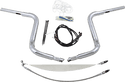 Fat Baggers, Inc. 809514 1-1/2in. EZ Install Pointed Top Handlebar Kit - Chrome - sxspowersports