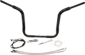 Fat Baggers, Inc. 809514-B 1-1/2in. EZ Install Pointed Top Handlebar Kit - Black - sxspowersports