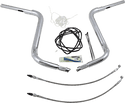 Fat Baggers, Inc. 809516 1-1/2in. EZ Install Pointed Top Handlebar Kit - Chrome - sxspowersports