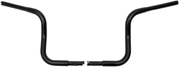 Fat Baggers, Inc. 903010-B 1-1/4in. EZ Install Round Top Handlebars - Gloss Black - sxspowersports