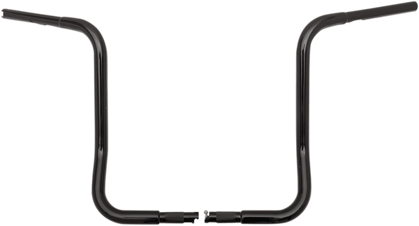 Fat Baggers, Inc. 903016-B 1-1/4in. EZ Install Round Top Handlebars - Gloss Black - sxspowersports