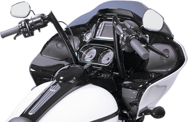 Fat Baggers, Inc. 906012-B 1-1/4in. EZ Install Pointed Top Handlebars - Gloss Black - sxspowersports