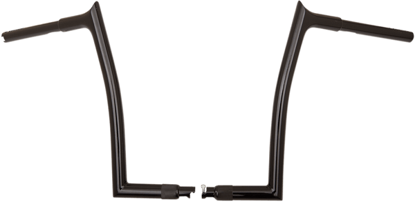 Fat Baggers, Inc. 908014-B 1-1/4in. EZ Install Pointed Top Handlebars - Gloss Black - sxspowersports