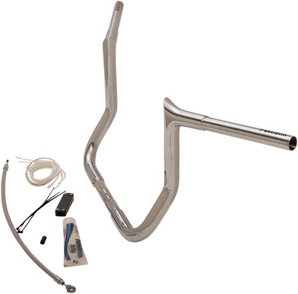 Fat Baggers, Inc. 909112 1-1/4in. EZ Install Handlebar Kit with Pointed Top Handlebars - Chrome - sxspowersports