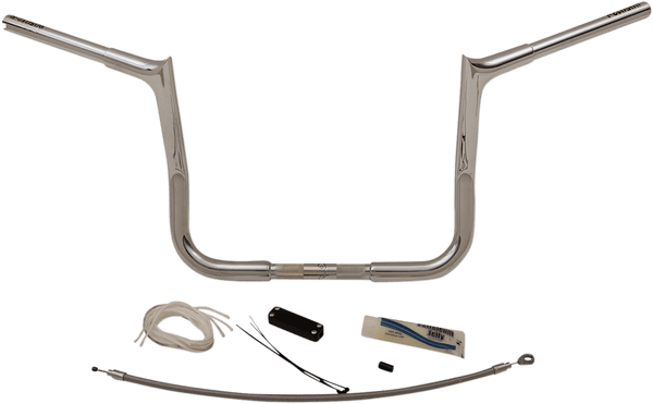 Fat Baggers, Inc. 909112 1-1/4in. EZ Install Handlebar Kit with Pointed Top Handlebars - Chrome - sxspowersports