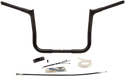 Fat Baggers, Inc. 909112-B 1-1/4in. EZ Install Handlebar Kit with Pointed Top Handlebars - Gloss Black - sxspowersports
