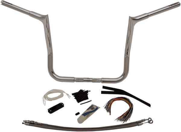 Fat Baggers, Inc. 909114 1-1/4in. EZ Install Handlebar Kit with Pointed Top Handlebars - Chrome - sxspowersports