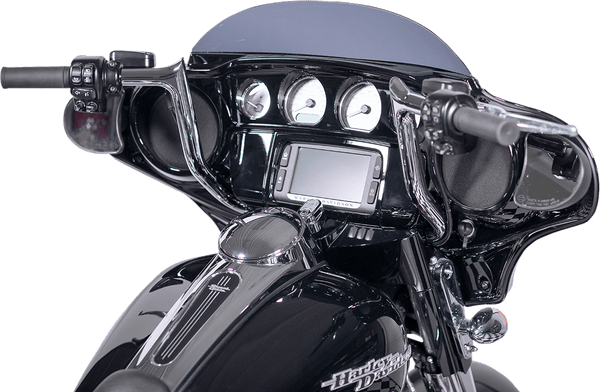 Fat Baggers, Inc. 909114 1-1/4in. EZ Install Handlebar Kit with Pointed Top Handlebars - Chrome - sxspowersports