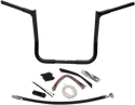 Fat Baggers, Inc. 909114-B 1-1/4in. EZ Install Handlebar Kit with Pointed Top Handlebars - Gloss Black - sxspowersports