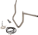 Fat Baggers, Inc. 909212 1-1/4in. EZ Install Handlebar Kit with Pointed Top Handlebars - Chrome - sxspowersports