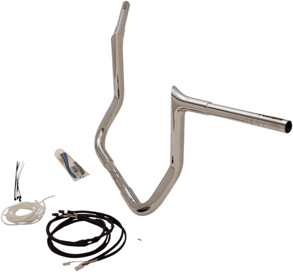 Fat Baggers, Inc. 909212 1-1/4in. EZ Install Handlebar Kit with Pointed Top Handlebars - Chrome - sxspowersports