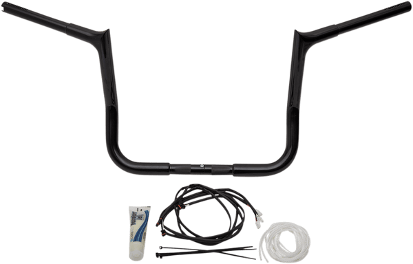 Fat Baggers, Inc. 909212-B 1-1/4in. EZ Install Handlebar Kit with Pointed Top Handlebars - Gloss Black - sxspowersports