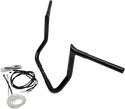 Fat Baggers, Inc. 909212-B 1-1/4in. EZ Install Handlebar Kit with Pointed Top Handlebars - Gloss Black - sxspowersports
