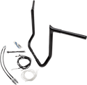 Fat Baggers, Inc. 909216-B 1-1/4in. EZ Install Pointed Top Handlebars - Gloss Black - sxspowersports