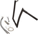Fat Baggers, Inc. 909314-B 1-1/4in. EZ Install Handlebar Kit with Pointed Top Handlebars - Gloss Black - sxspowersports
