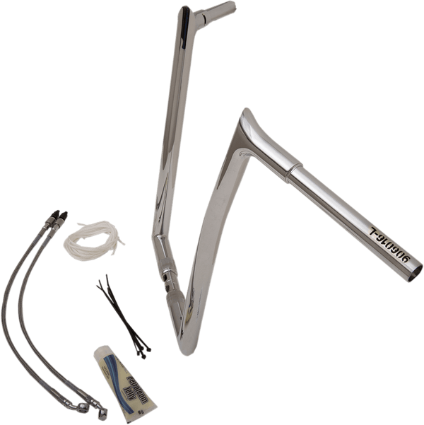 Fat Baggers, Inc. 909316 1-1/4in. EZ Install Handlebar Kit with Pointed Top Handlebars - Chrome - sxspowersports